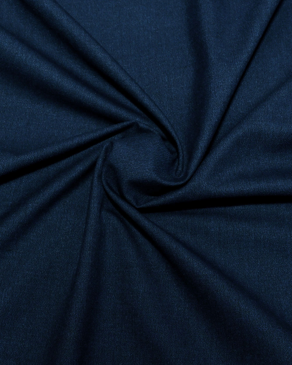 Dark Blue Wool Blend Suiting Fabric