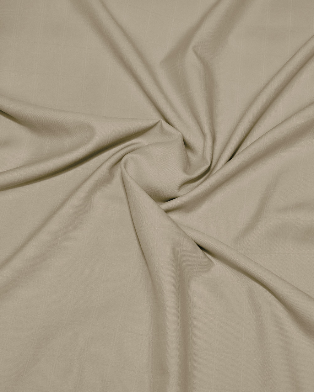 Ivory White  Micro Checks Soft Touch Suiting Fabric