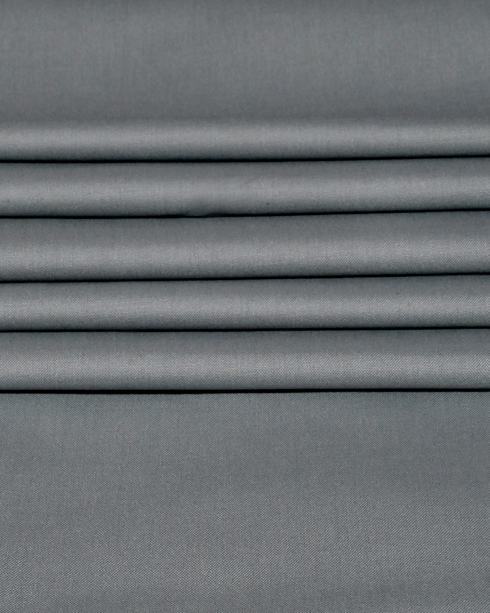 Steel Grey  Wool Blend Suiting Fabric